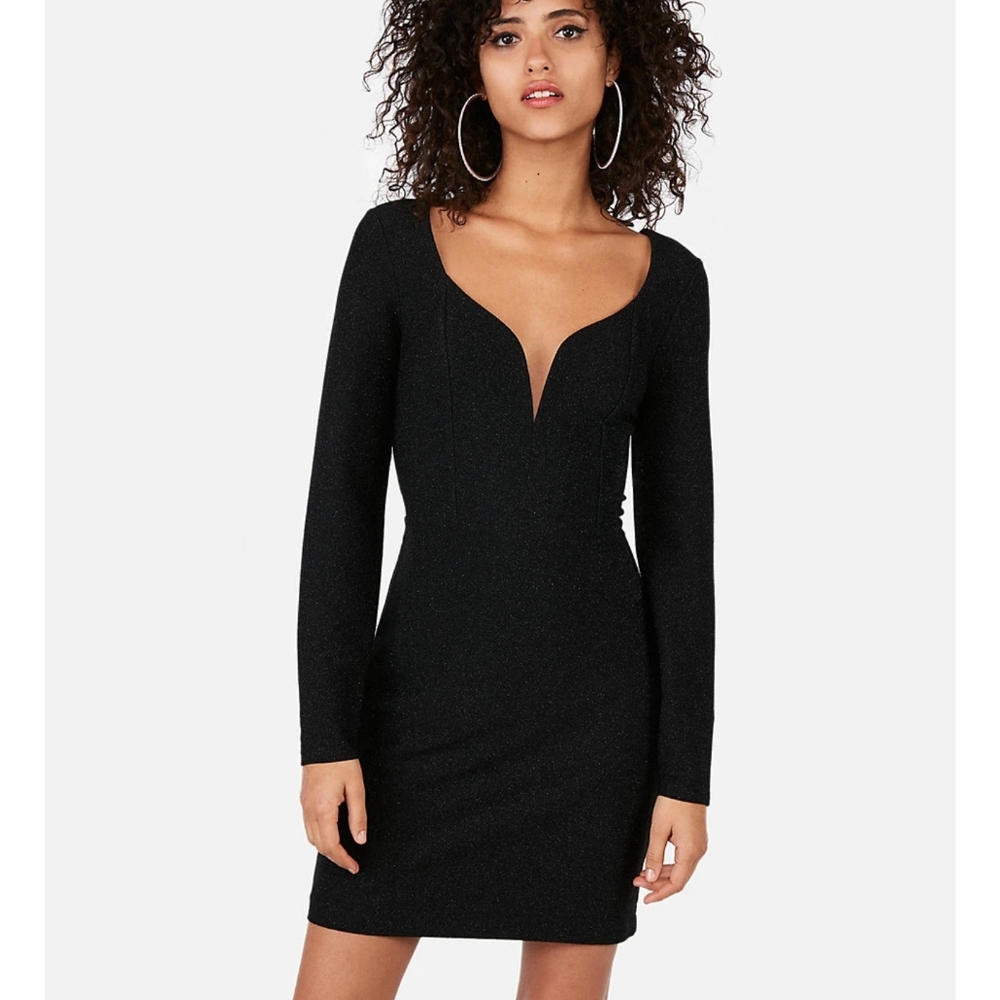 Long sleeve mini dress